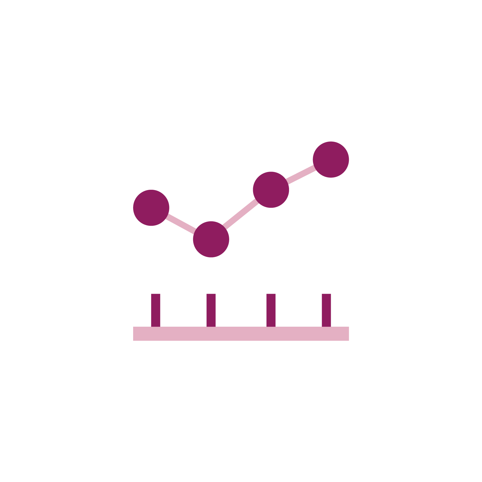 Berry Line Graph Icon