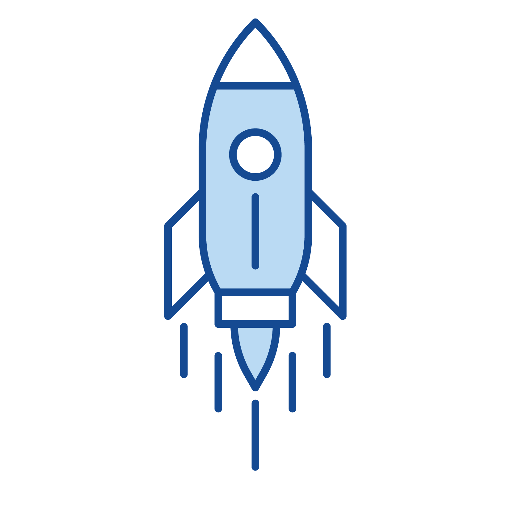 Blue Launch Icon