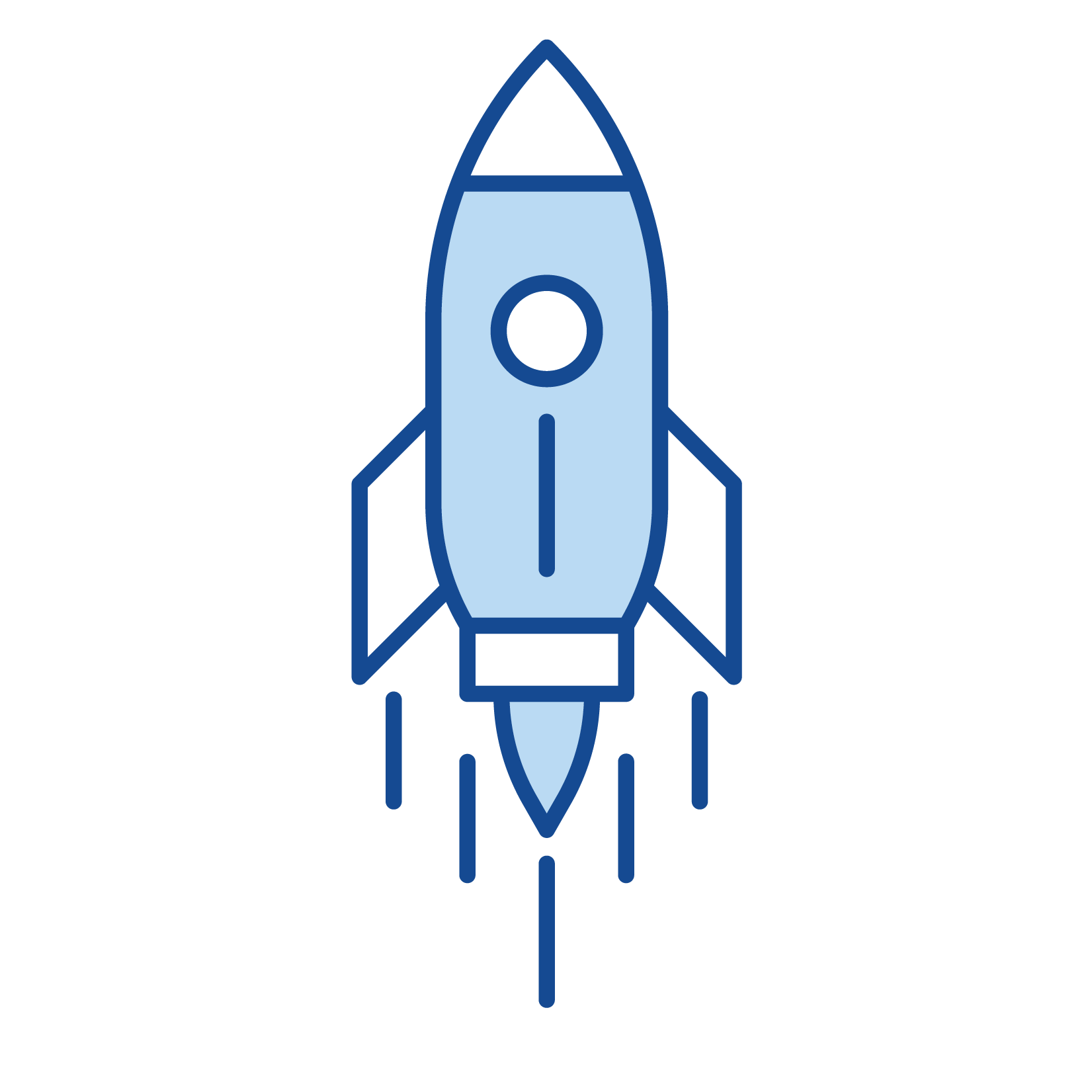 Blue Launch Icon