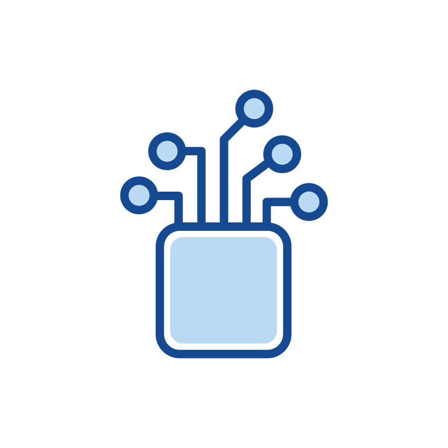 Blue Technology Icon