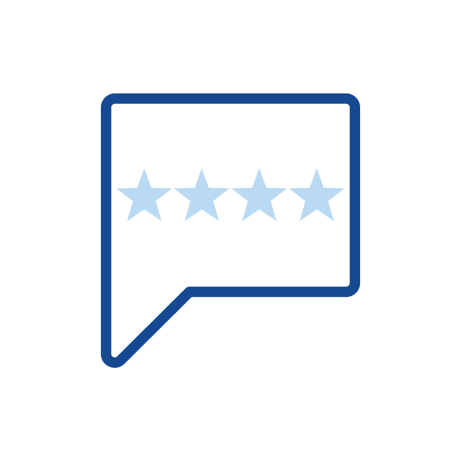Blue Star Rating Icon