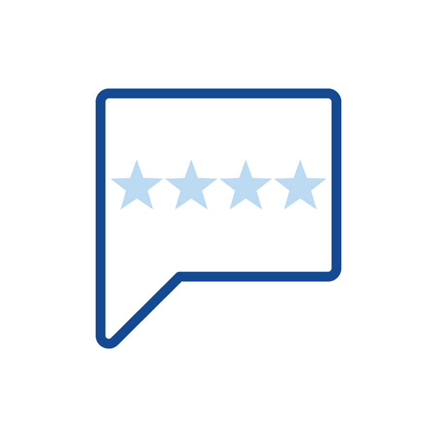 Blue Star Rating Icon