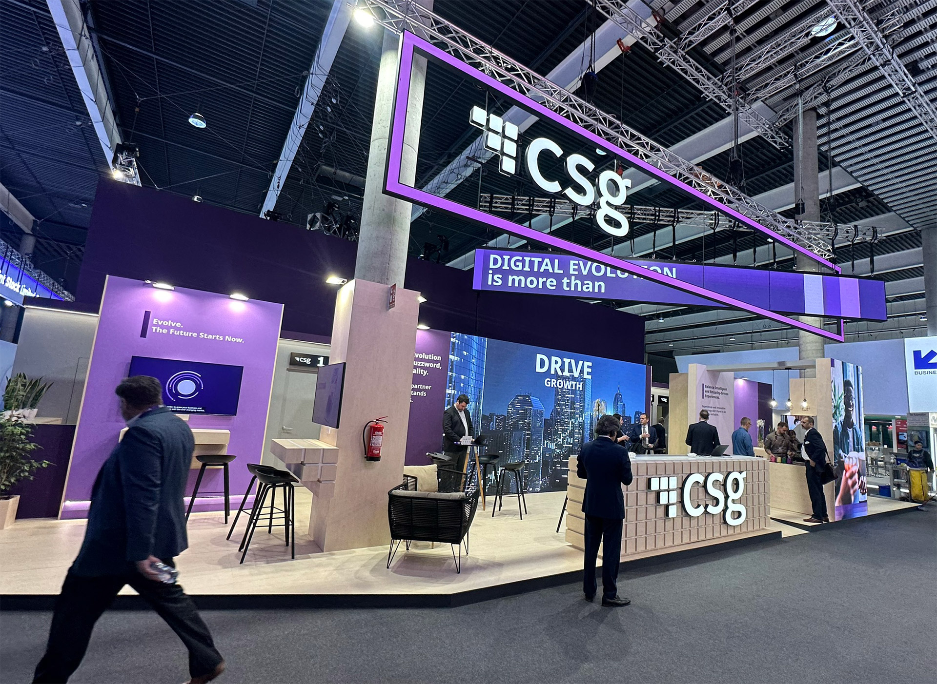 CSG booth at MWC Barcelona 2024