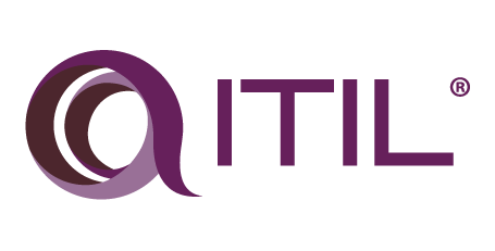 ITIL logo in purple.