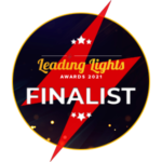 'Leading Lights Awards 2021 Finalist' badge