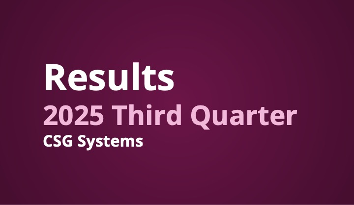 CSG Systems International Reports Third Quarter 2025 Results