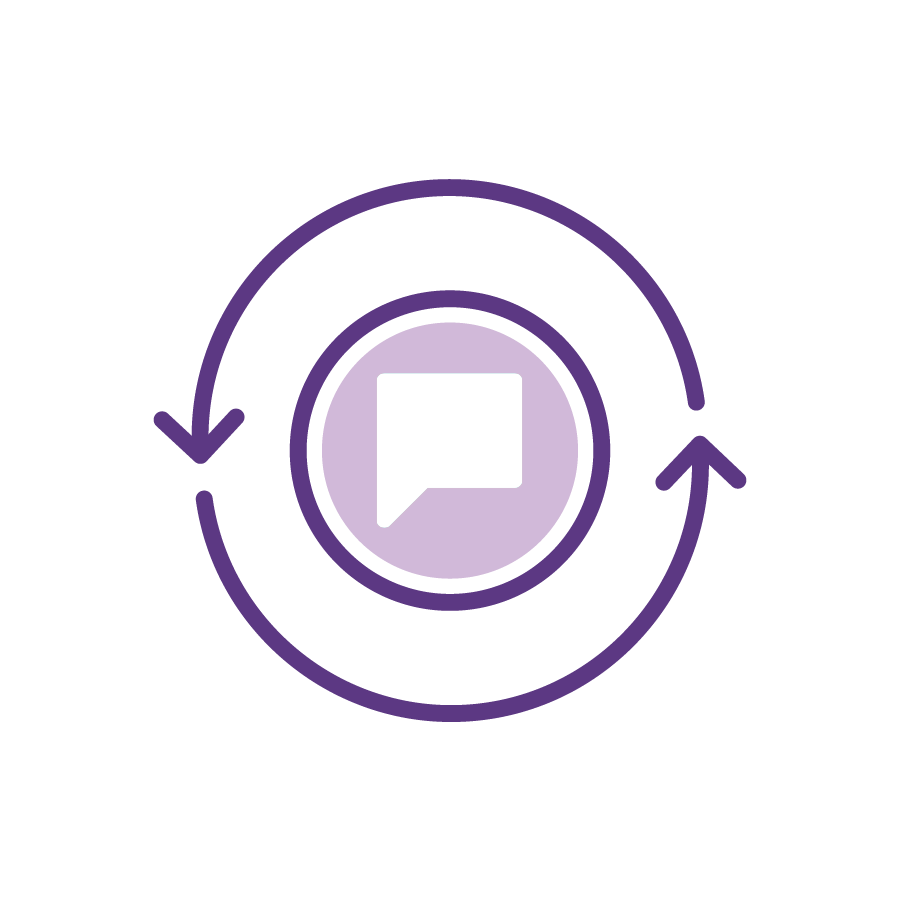Plum Feedback Loop Icon