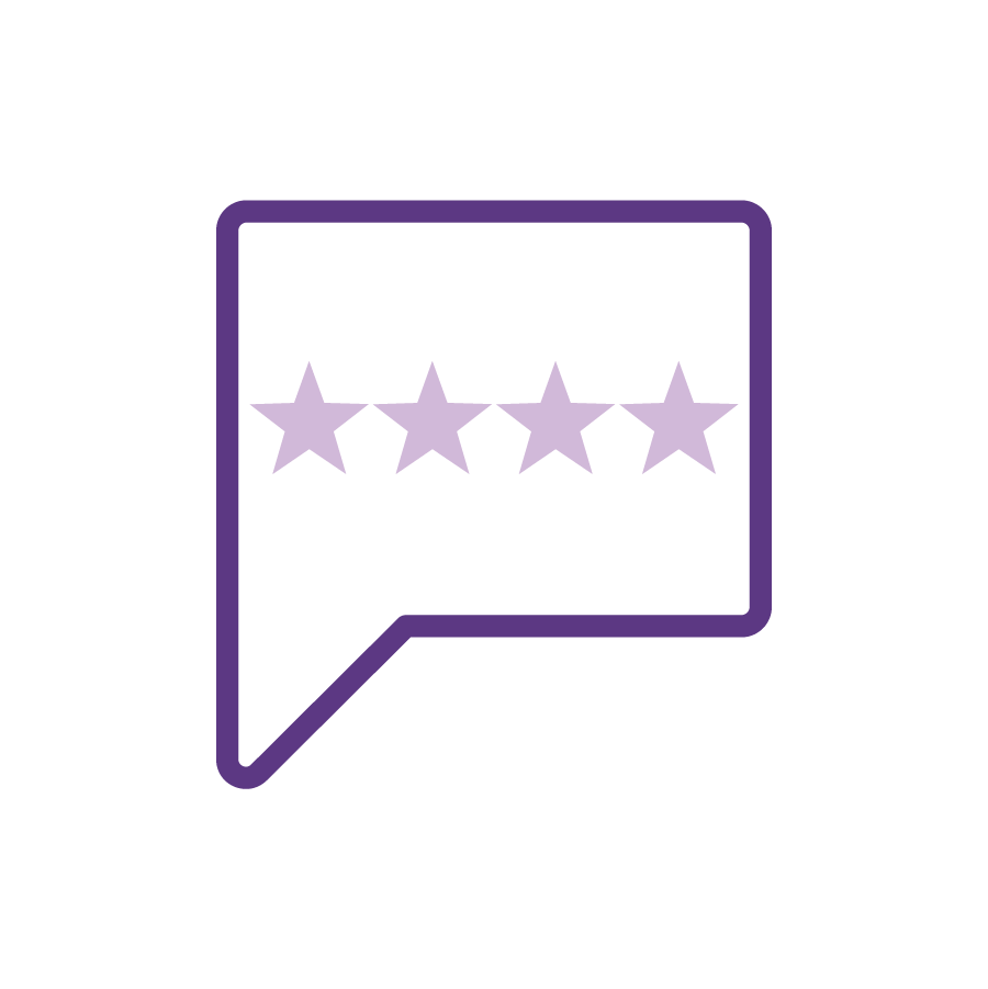 Plum Star Rating Icon