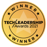 'Tech Leadership Awards 2021 Winner' badge