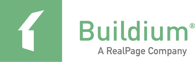 Logo for Buildium, a RealPage company.