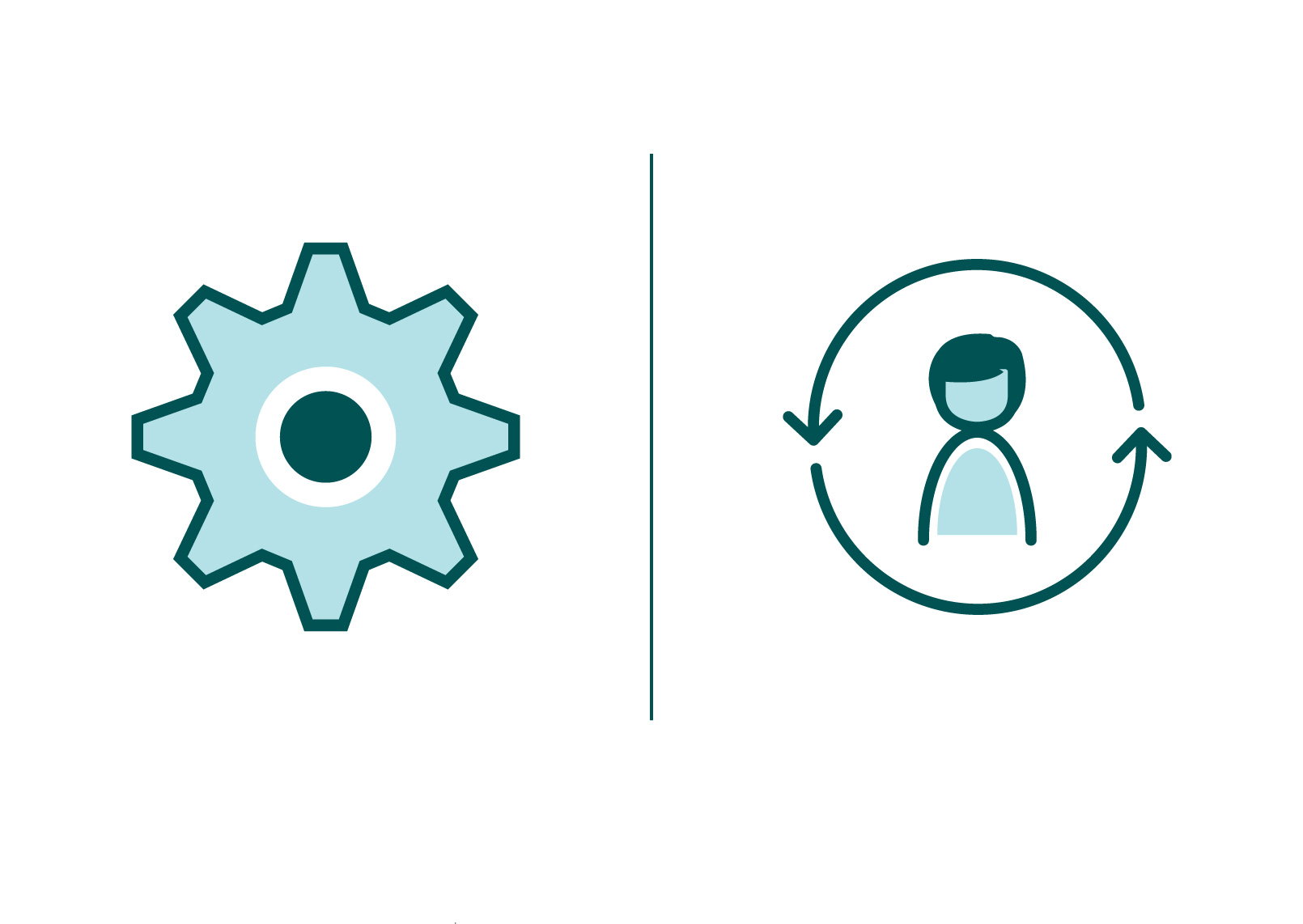 Gear Icon and Customer Journey Icon
