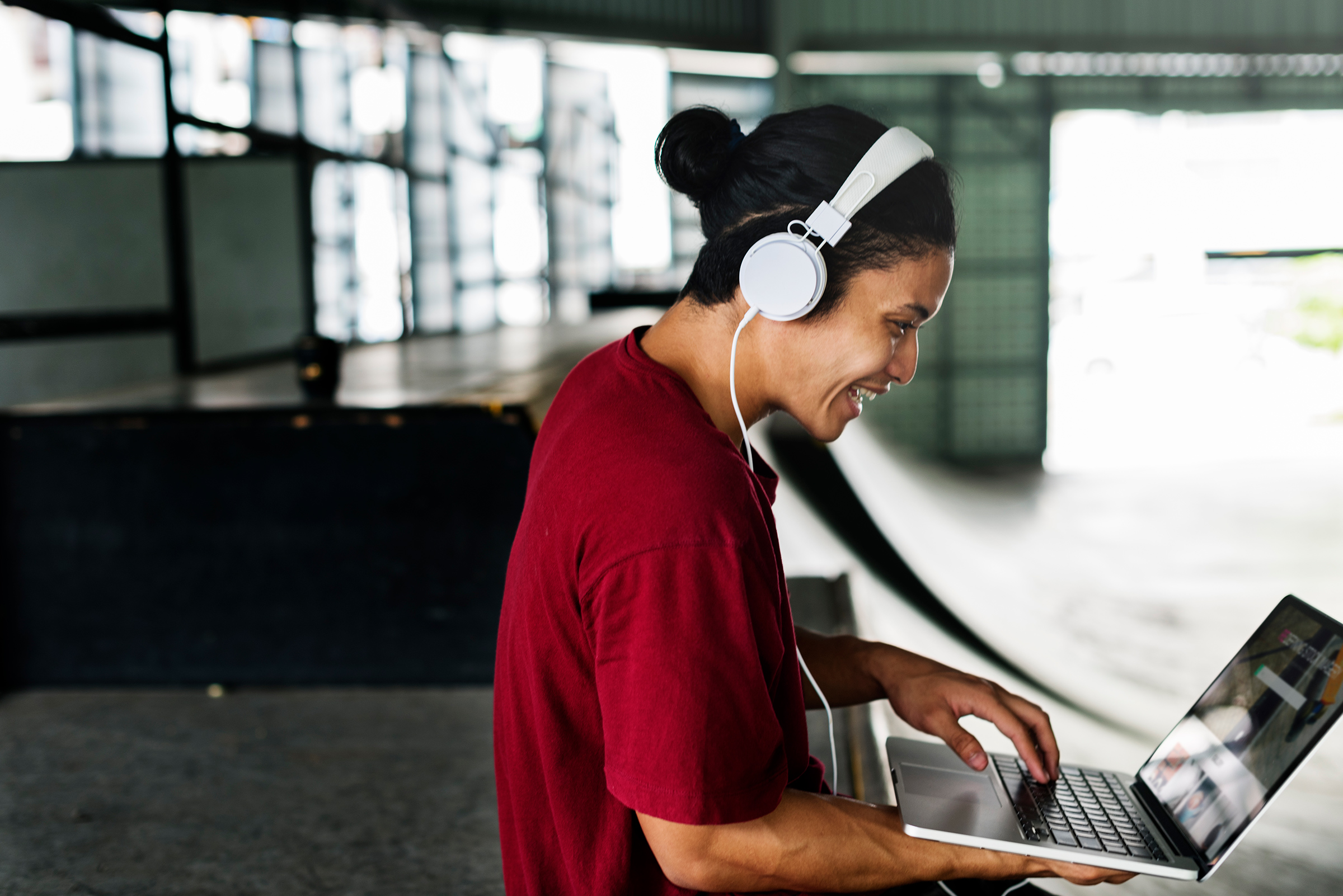 teenager sharing streaming lifestyle listening